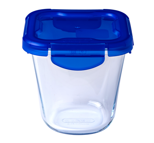 Cook&Go - Boîte de conservation "Pasta Box" en verre avec couvercle étanche 12x12cm