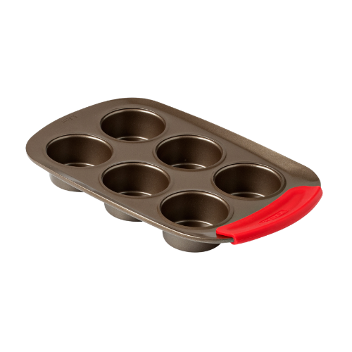 asimetriA - Stampo per muffin in metallo a presa facile