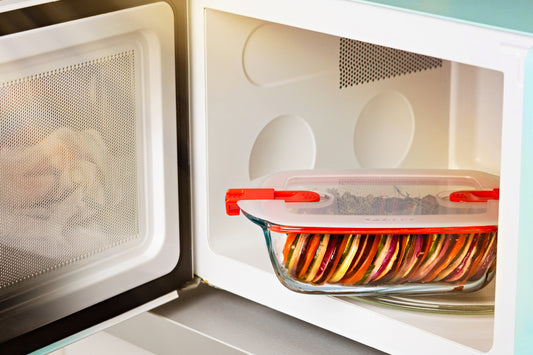 Lot de 3 lunchbox en verre avec couvercle à valves vapeur - multi forme -Cook & Heat