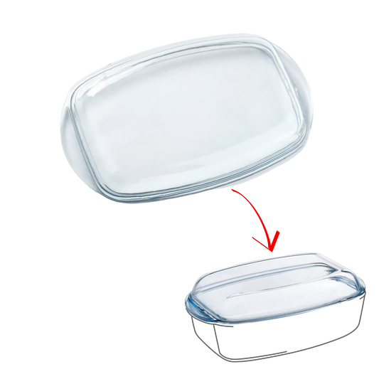 Couvercle rechange Cocotte Rectangulaire en verre