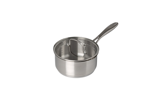 Casserole en inox avec couvercle poignée fixe - Infinity
