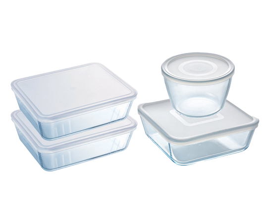 Cook & Freeze - Set de 4 boites de conservation batch cooking spécial congélation