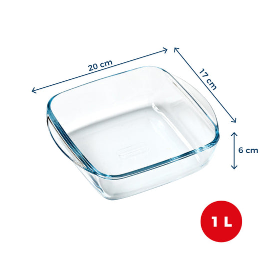 Plat en verre - Compatible "air fryer" (friteuse à air chaud)