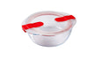 Lot de 3 lunchbox en verre avec couvercle à valves vapeur - multi forme -Cook & Heat