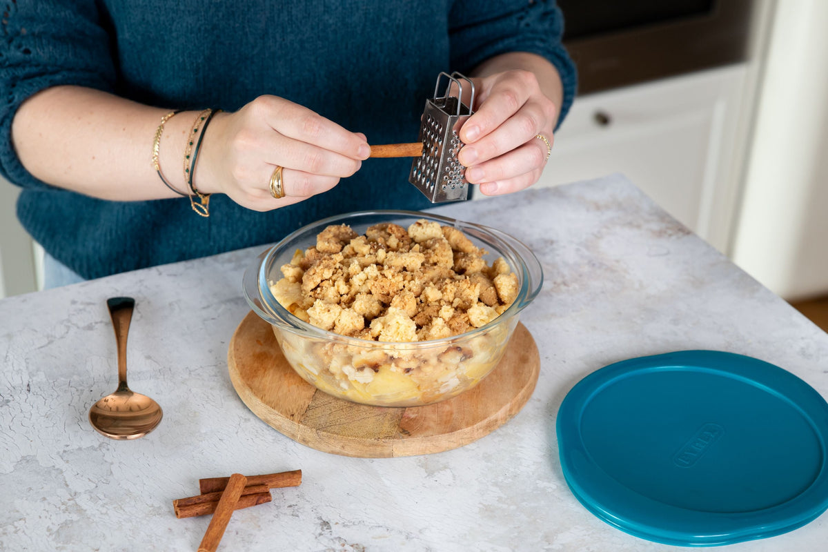 Plat rond en verre avec couvercle - Cook & Store
