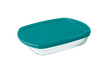 Cook & Store - Plat rectangulaire en verre avec couvercle