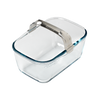 Plat airfryer en verre avec poignée amovible