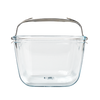 Plat airfryer en verre avec poignée amovible