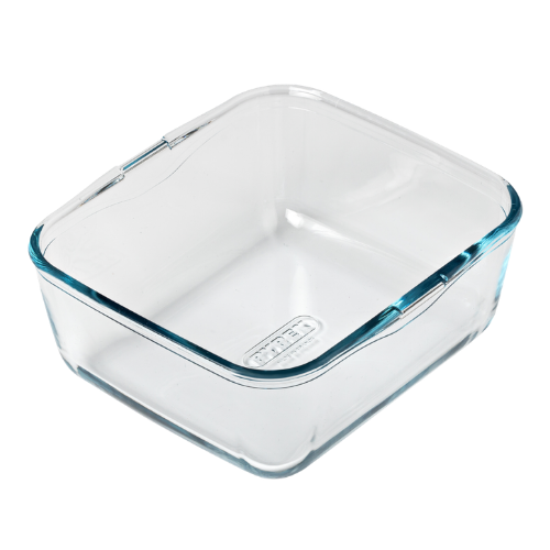 Plat airfryer en verre avec poignée amovible