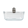 Plat airfryer en verre avec poignée amovible