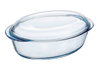 Cocotte ovale en verre grand format