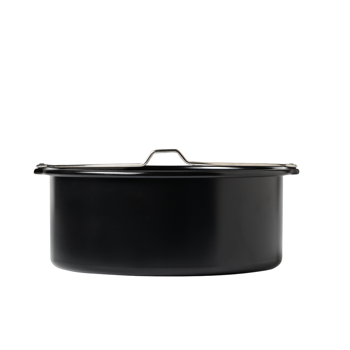 Plat rond en métal compatible air fryer
