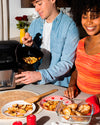 Plat carré en métal compatible air fryer