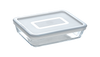 Cook & Freeze - Plat rectangulaire en verre avec couvercle spécial congélation air fyer*
