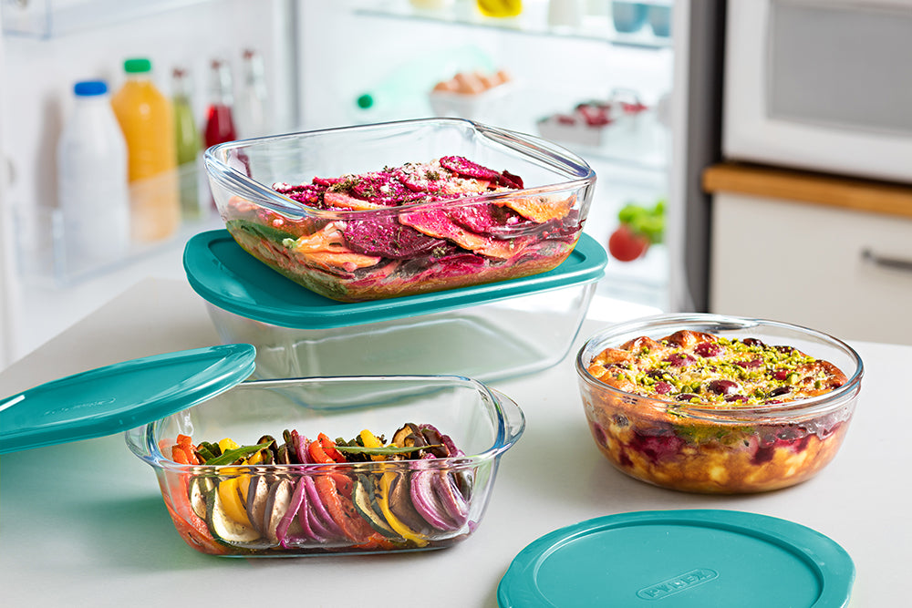 Plat rond en verre avec couvercle - Cook & Store