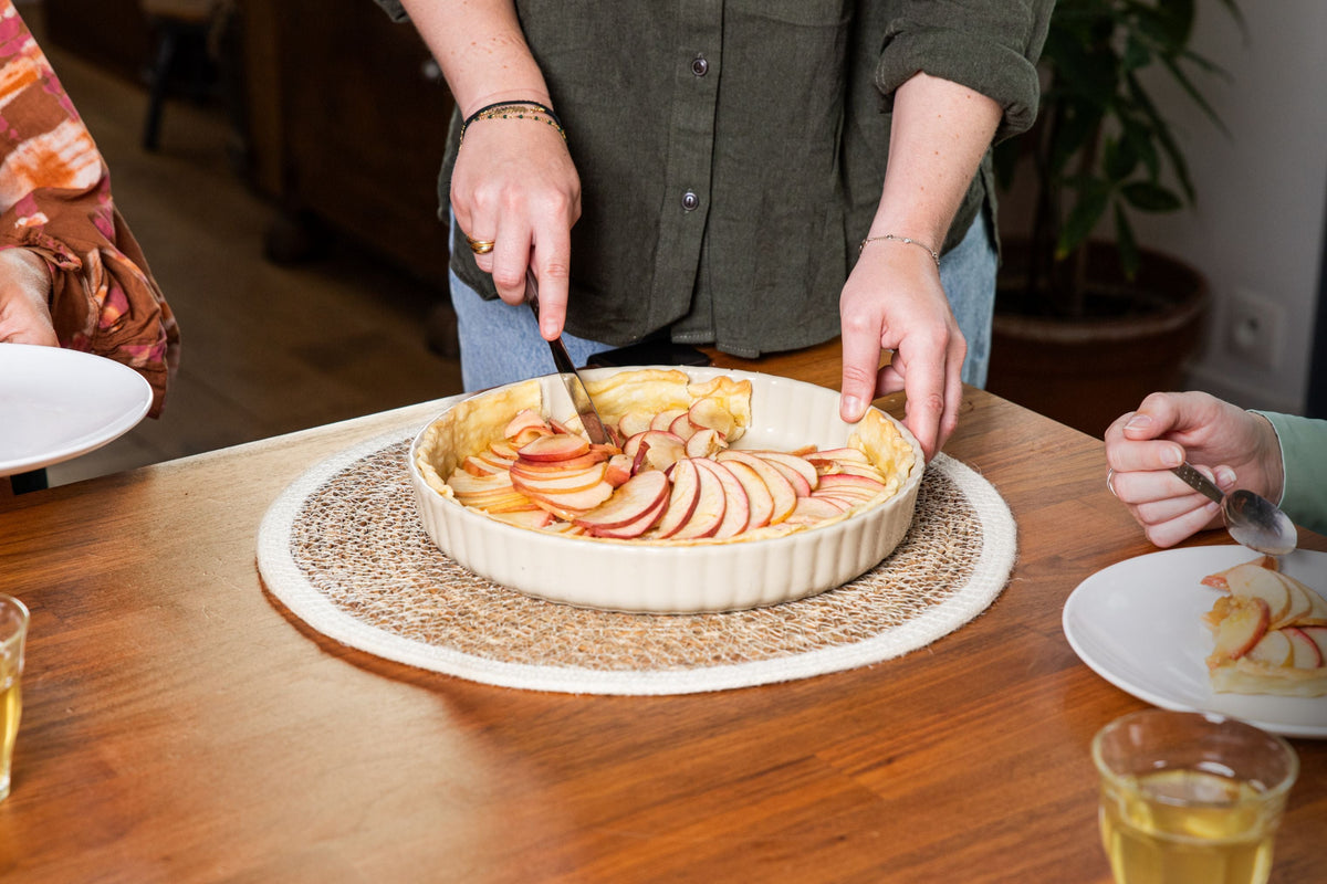 Moule à tarte 28 cm céramique création