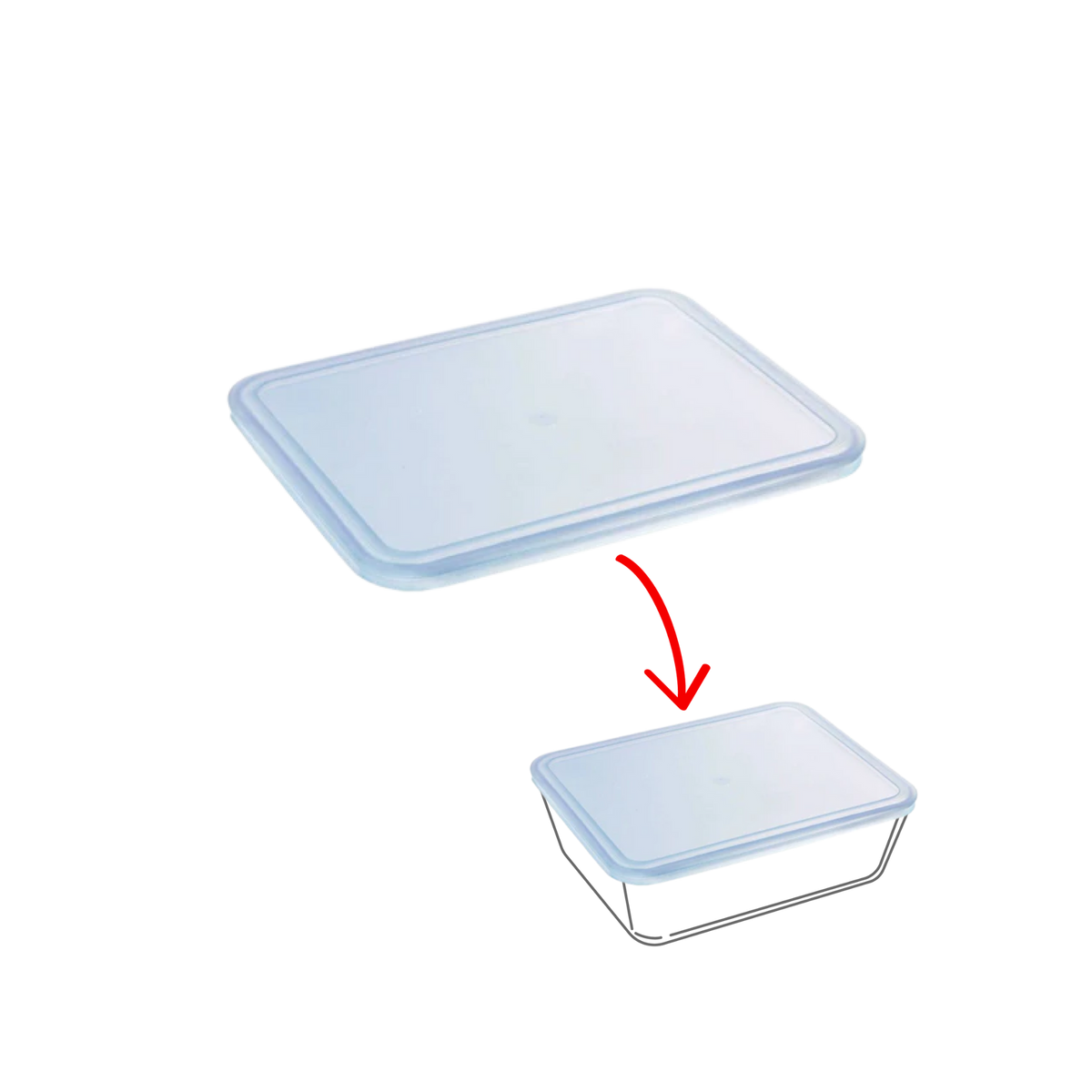 Cook&Freeze - couvercle de rechange rectangulaire