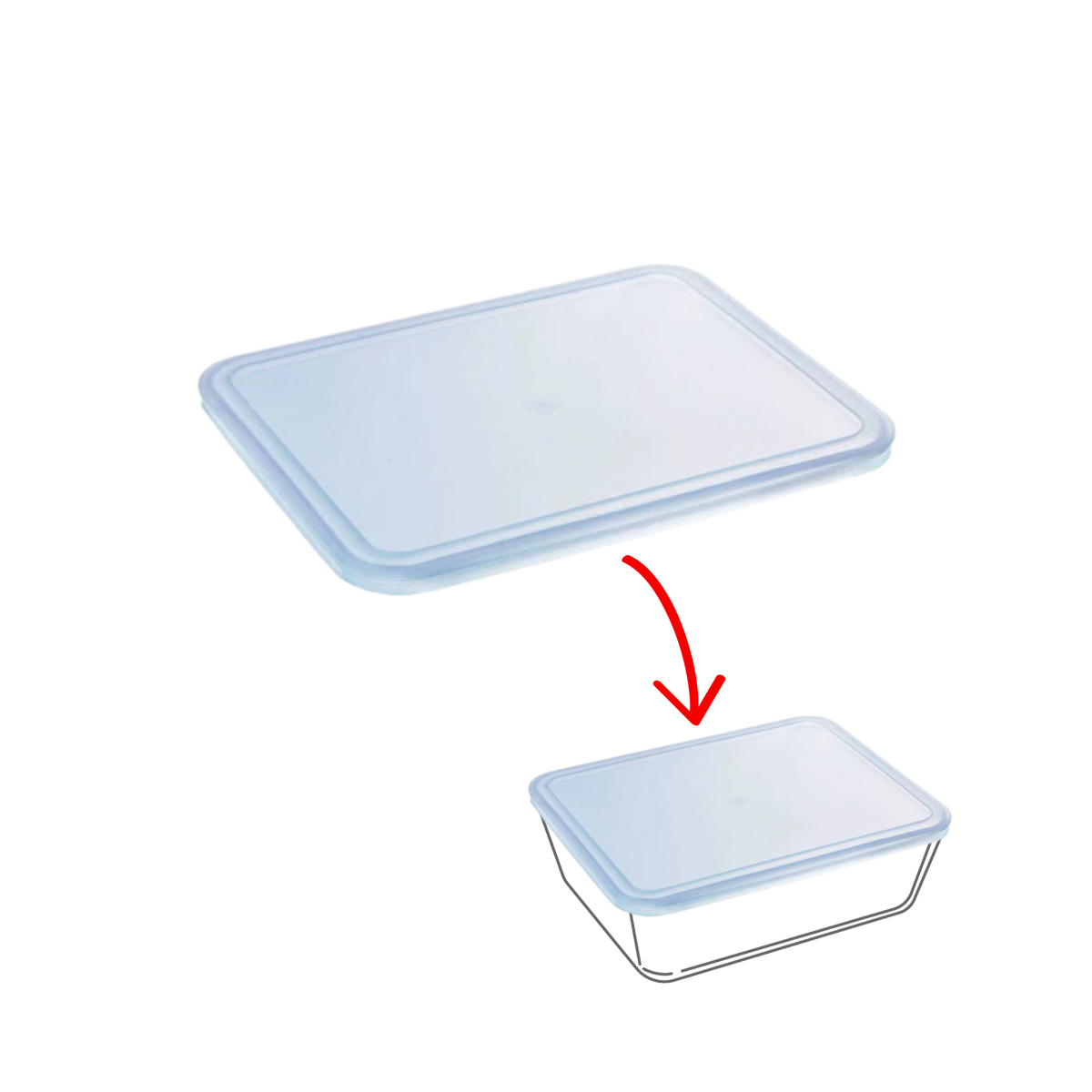 Cook&Freeze - couvercle de rechange rectangulaire
