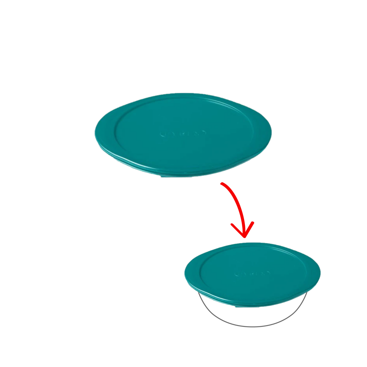 Cook&Store - Peacook green round spare lid