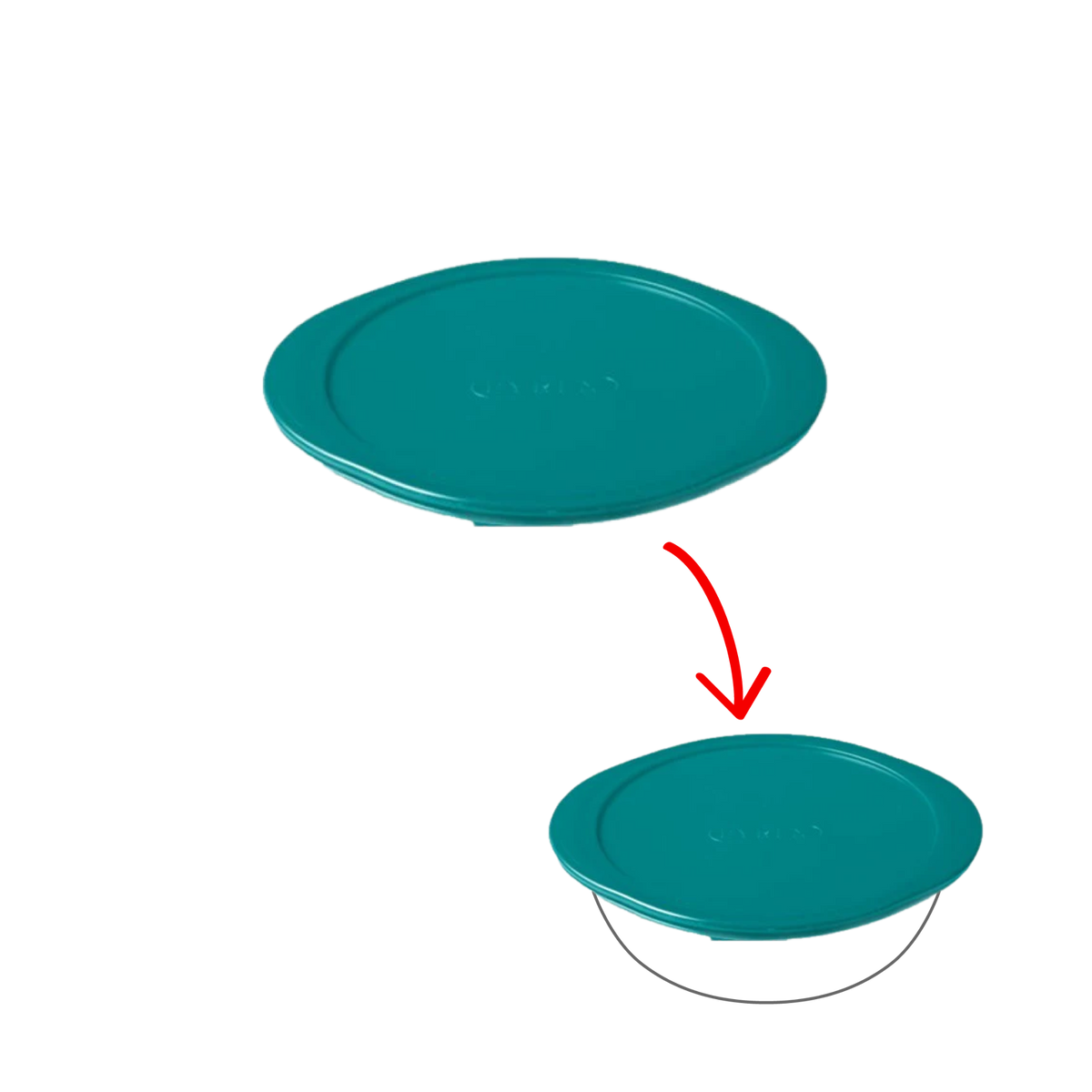 Cook&Store - Peacook green round spare lid