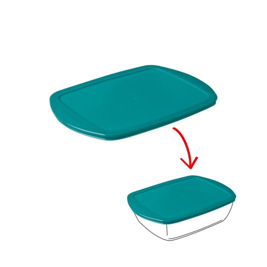 Cook&Store - Couvercle de rechange rectangulaire vert peacock