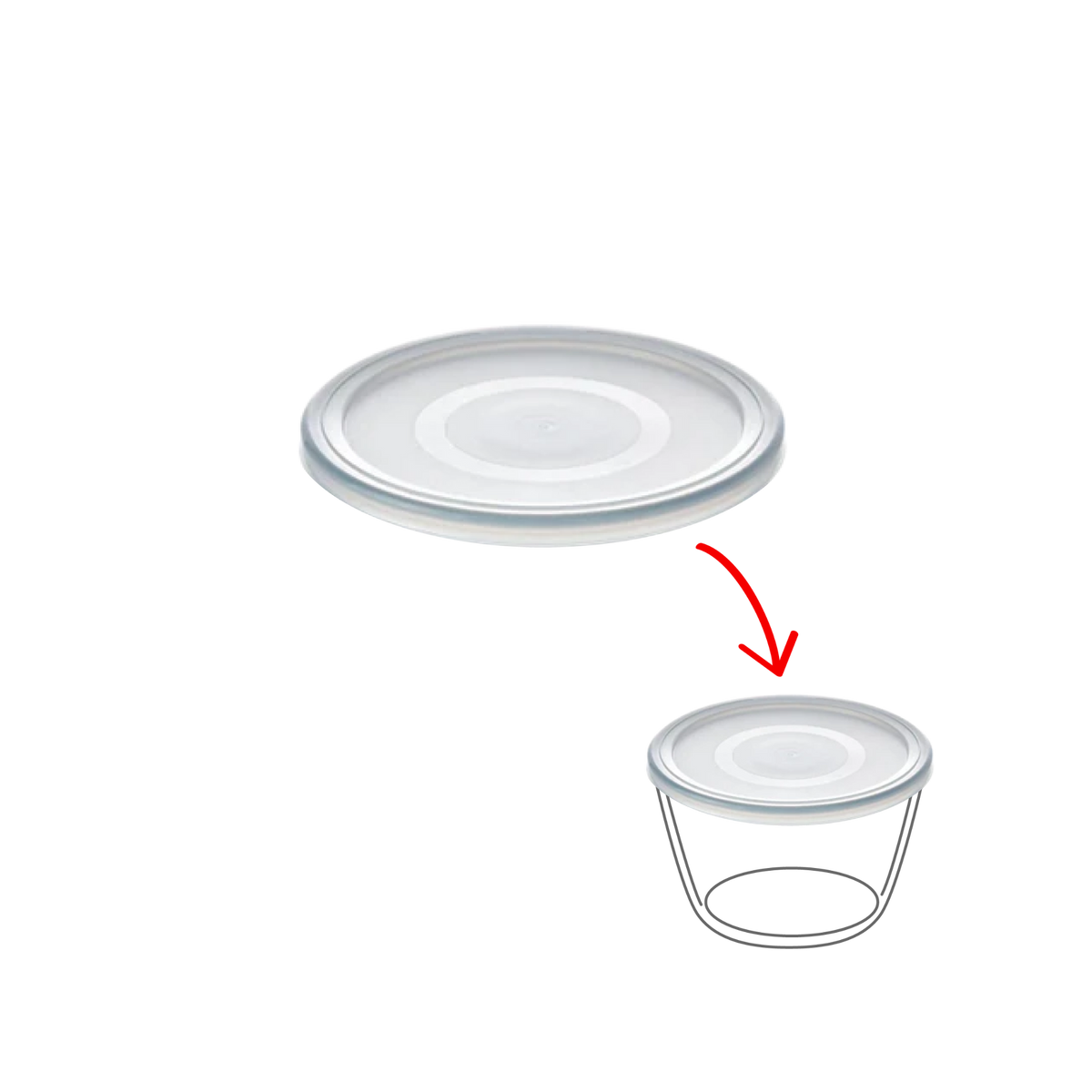 Cook&Freeze - Couvercle de rechange rond
