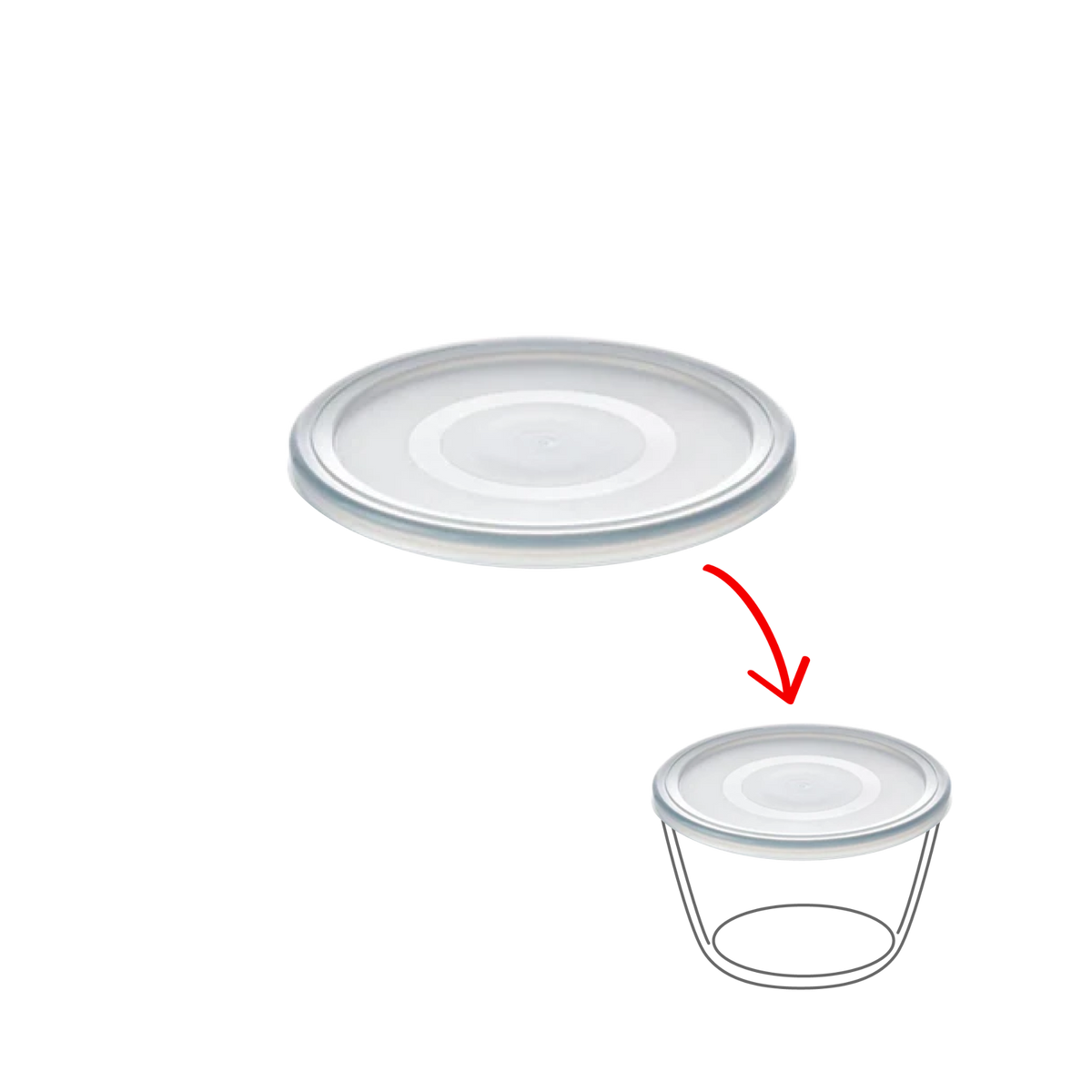 Cook&Freeze - Couvercle de rechange rond