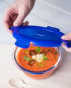 Cook&Go - Boîte de conservation en verre ronde couvercle étanche
