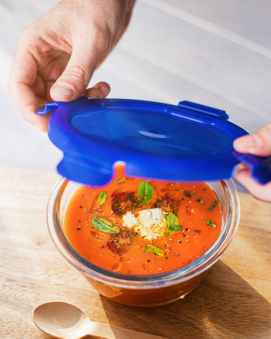 Cook & Go - Mini bol en verre avec couvercle étanche 0,20L