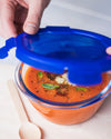 Cook & Go - Lot de 7 plats de conservation en verre avec couvercle étanche
