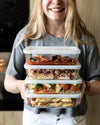 Cook & Freeze - Set aus 4 Aufbewahrungsdosen batch cooking special freezing