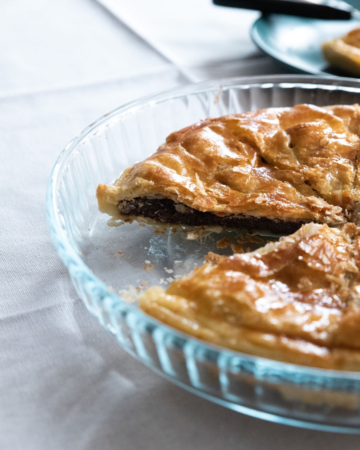 Lot de 3 moule à tarte en verre 25, 28 et 31 cm