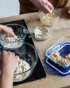 Plat carré en verre avec couvercle étanche - Cook & Go