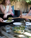 Cook & Store - Plat carré en verre avec couvercle bleu canard - Cook & Store