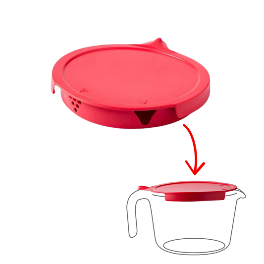 Messkanne 1L - Ersatzdeckel rot