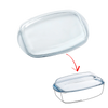 Couvercle rechange Cocotte Rectangulaire en verre