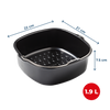 Plat carré en métal compatible air fryer