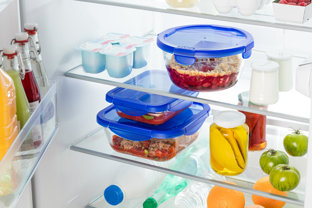Cook&Go - Boîte de conservation en verre ronde couvercle étanche