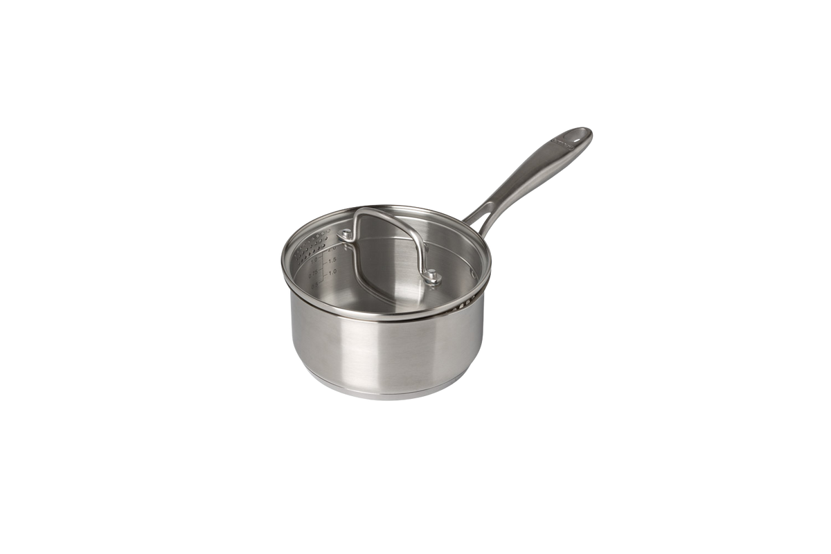 Roestvrijstalen steelpan met deksel met vaste handgreep - Infinity
