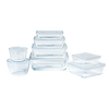 Lot de 8 plats de conservation en verre rectangulaires avec couvercle - Cook & Freeze