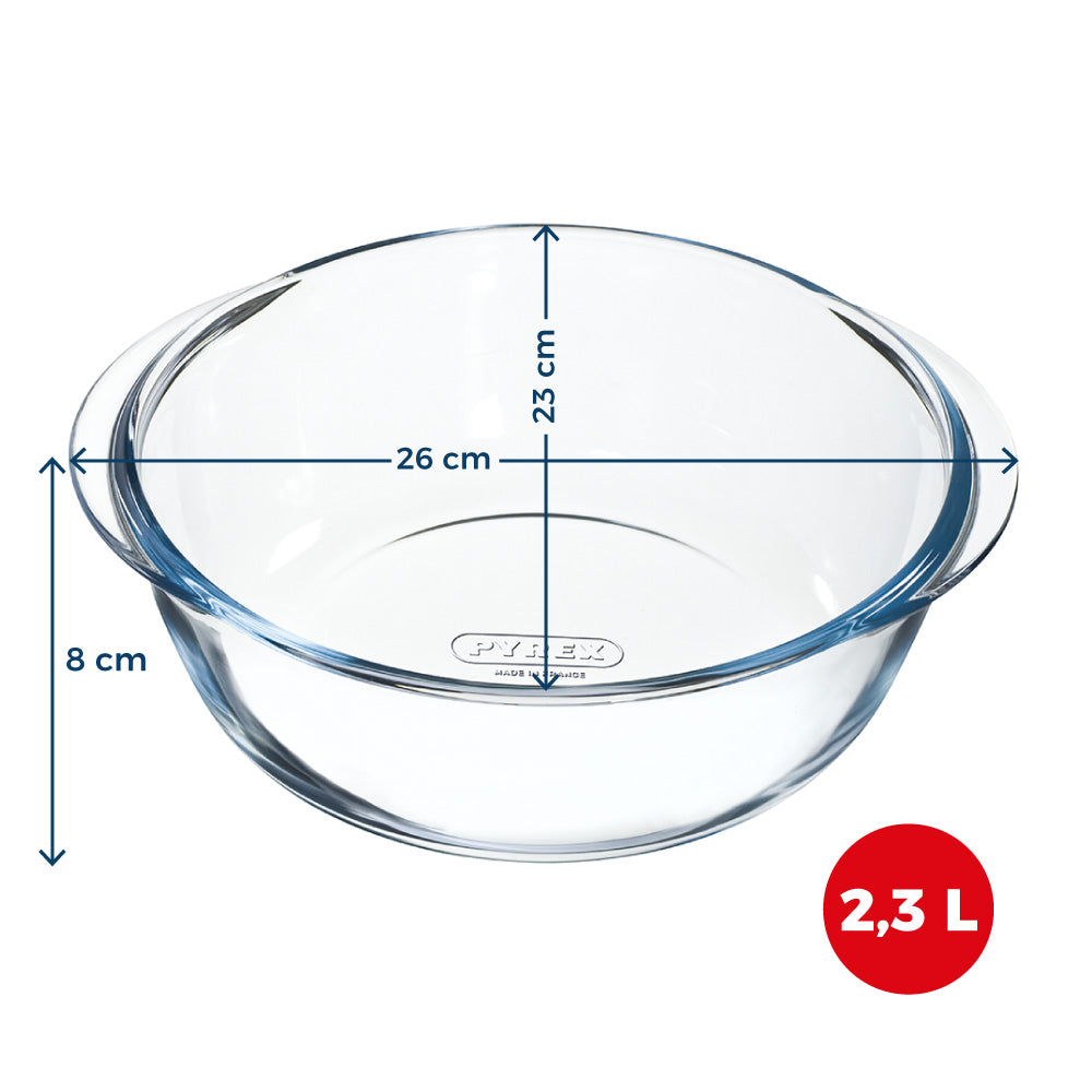 Plat en verre - Compatible "air fryer" (friteuse à air chaud)