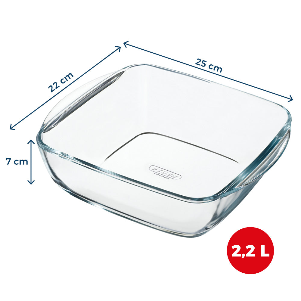 Plat en verre - Compatible "air fryer" (friteuse à air chaud)