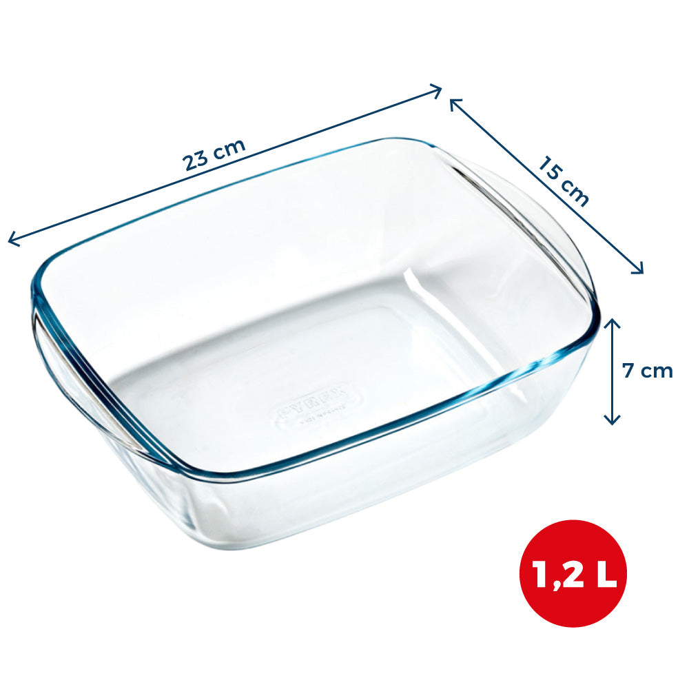 Plat en verre - Compatible "air fryer" (friteuse à air chaud)