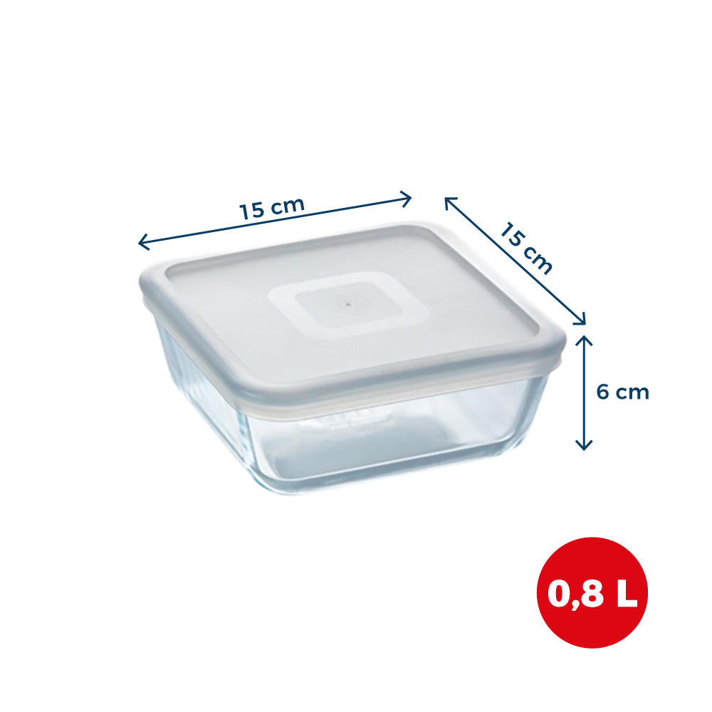 Cook & Freeze - Plat carré avec couvercle spécial congélation air fryer*