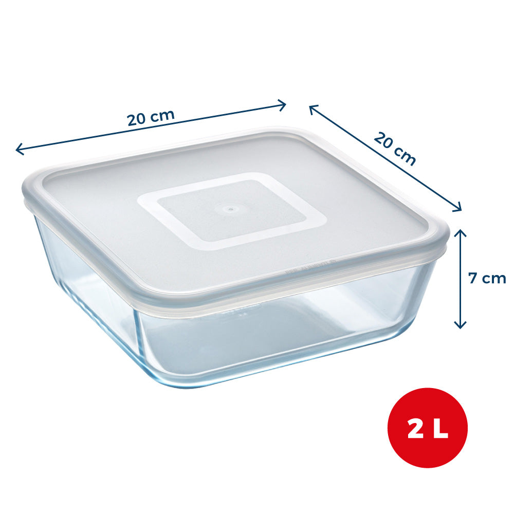 Cook & Freeze - Plat carré avec couvercle spécial congélation air fryer*