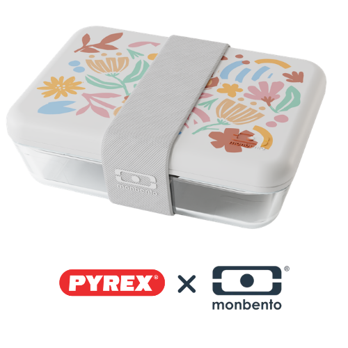 Caja bento de cristal - Edición exclusiva Pyrex® X monbento®