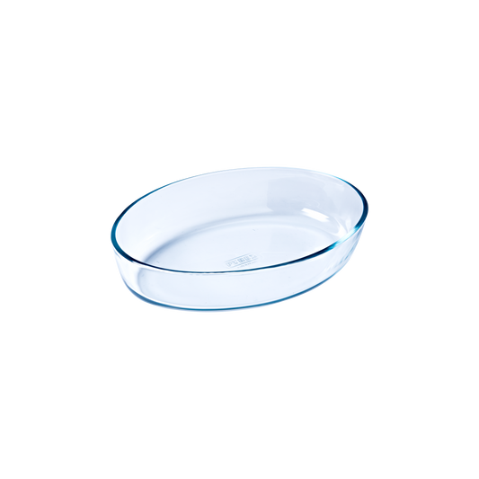 Plat à four ovale en verre compatible "air fryer" (friteuse à air chaud)