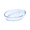 Plat à four ovale en verre